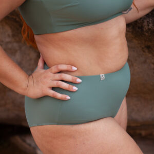 Alternative view of High Waist Bikini Hose PURE Khaki